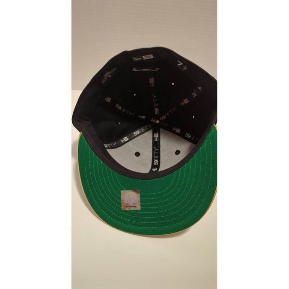 New Era Vero Beach Los Angeles Dodgers Black Metallic Gold Prom Night 5950 Hat - Picture 6 of 6